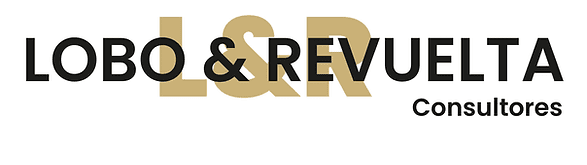 LOGO L&R Consultores oro y negro